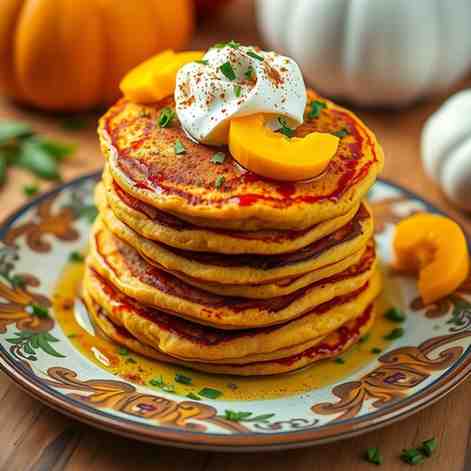 Caribbean Pumpkin Pancakes